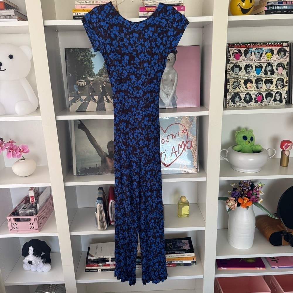 FREE PEOPLE Blue Floral Hailee Jumpsuit - Picture 5 of 8